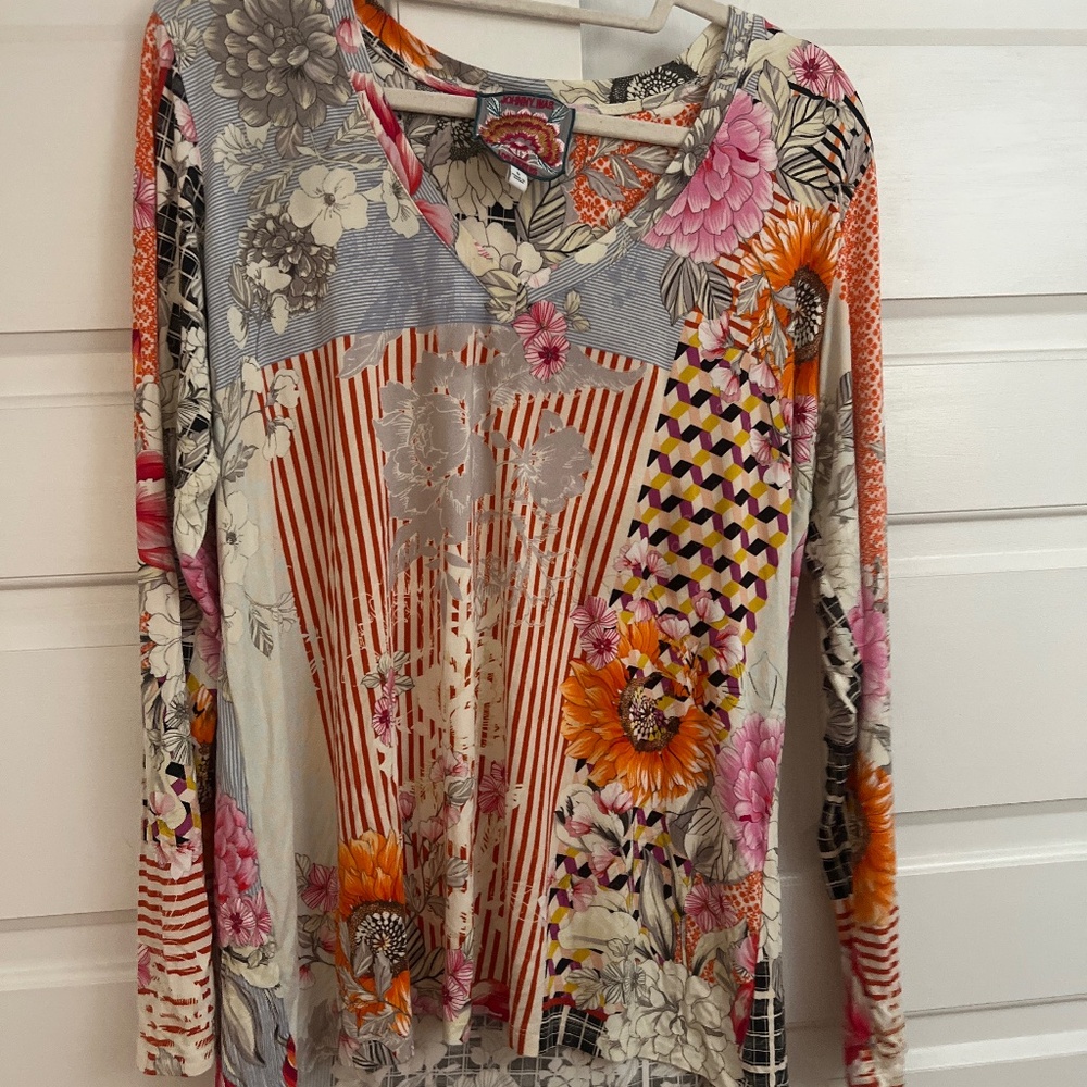Johnny Was long-sleeved top